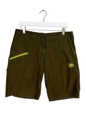Mammut Women's Bike Shorts Size 8 Olive Green 10" Inseam